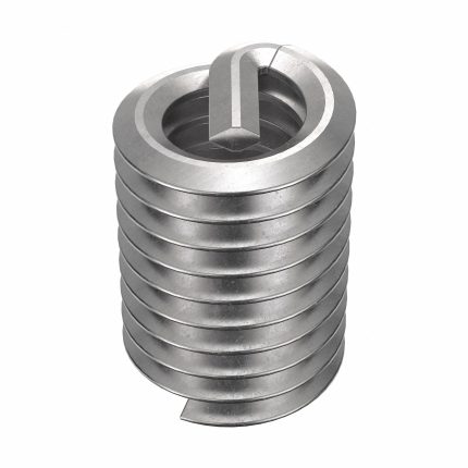 HELI-COIL Helical Insert: Tanged Tang Style, Screw-Locking, #8-32 Thread Size, 100 PK