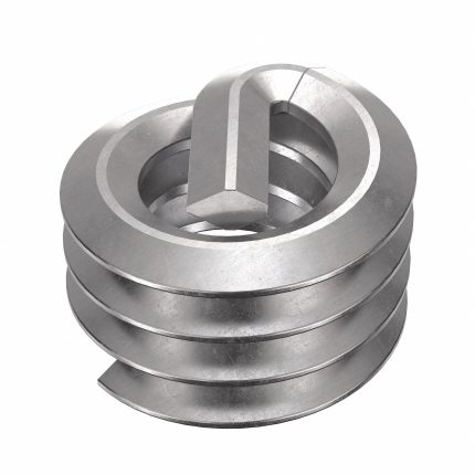 HELI-COIL Helical Insert: Tanged Tang Style, Screw-Locking, #10-24 Thread Size, Plain, Plain, 100 PK