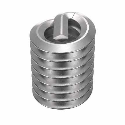 HELI-COIL Helical Insert: Tanged Tang Style, Screw-Locking, #10-24 Thread Size, Plain, Plain, 100 PK