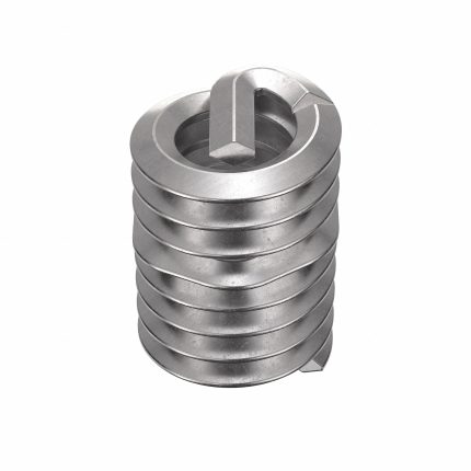HELI-COIL Helical Insert: Tanged Tang Style, Screw-Locking, #10-24 Thread Size, 100 PK