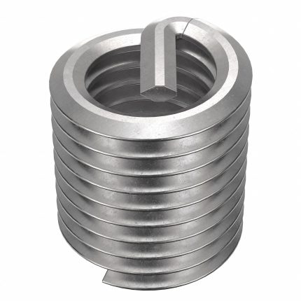 HELI-COIL Helical Insert: Tanged Tang Style, Screw-Locking, 1/4"-28 Thread Size, 100 PK