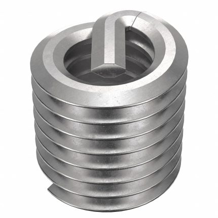 HELI-COIL Helical Insert: Tanged Tang Style, Screw-Locking, M4-0.70 Thread Size, 100 PK