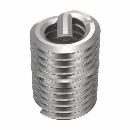 HELI-COIL Helical Insert: Tanged Tang Style, Screw-Locking, M4-0.70 Thread Size, 100 PK
