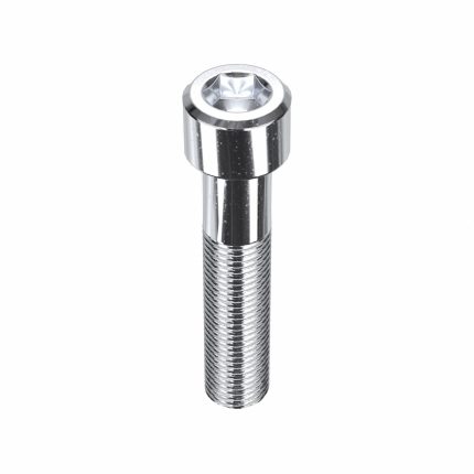 Socket Head Cap Screw: 3/8"-24 Thread Size, 1 3/4 in Lg, Std, Chrome Plated, Steel, 5 PK