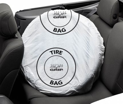 Large Tire Bag: Plastic, 39 in x 44 in, White, Suv/Truck, 100 PK