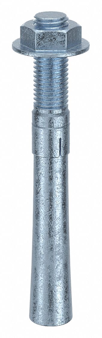MKT FASTENING Wedge Anchor: 7 in Overall Lg, 3/4 in Dia, 3/4"-10 Thread Size, 4 in Thread Lg, 15 PK