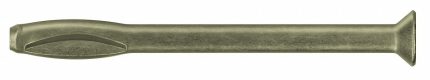 MKT FASTENING Hammer Drive Anchor: 1/4 in Dia, 3 1/2 in Overall Lg, Flat, Steel, Zinc Plated, 100 PK