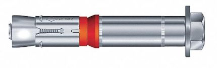 MKT FASTENING Wedge Anchor Bolt: 65 mm Overall Lg, 10 mm Dia, M6 Thread Size, Steel, Steel, 100 PK
