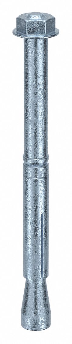 MKT FASTENING Wedge Anchor Bolt: 127 mm Overall Lg, 12 mm Dia, M8 Thread Size, Steel, Steel, 25 PK