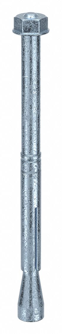 MKT FASTENING Wedge Anchor Stud: 117 mm Overall Lg, 10 mm Dia, M6 Thread Size, Steel, Steel, 50 PK