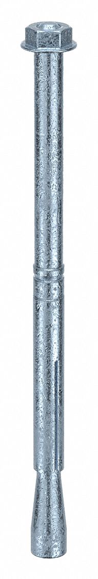 MKT FASTENING Wedge Anchor Stud: 180 mm Overall Lg, 12 mm Dia, M8 Thread Size, Steel, Steel, 25 PK