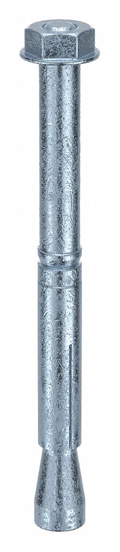 MKT FASTENING Wedge Anchor Stud: 237 mm Overall Lg, 24 mm Dia, M16 Thread Size, Steel, Steel, 5 PK