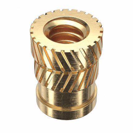Heat-Set Insert: #6-32 Thread Size, 9/32 in Overall Lg, 7/32 in Dia, Brass, 1,000 PK