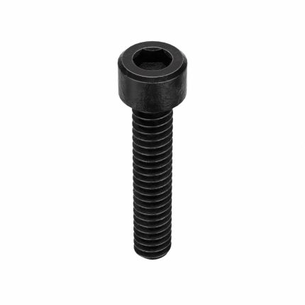 Socket Head Cap Screw: #10-24 Thread Size, 1 in Lg, Std, Black Oxide, Steel, 0.19 in Head Ht, 100 PK