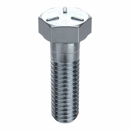 Hex Head Cap Screw: Steel, Grade 5, Zinc Plated, 3/8"-16, Coarse, 1 1/2 in lg, Made in USA*, 50 PK