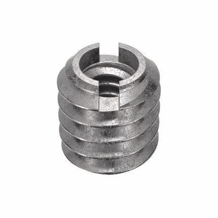 E-Z LOK Self Locking Thread Insert: Heavy Wall, #6-32 Int Thrd Sz, 1/4"-20 Ext Thrd Sz, Plain, 5 PK