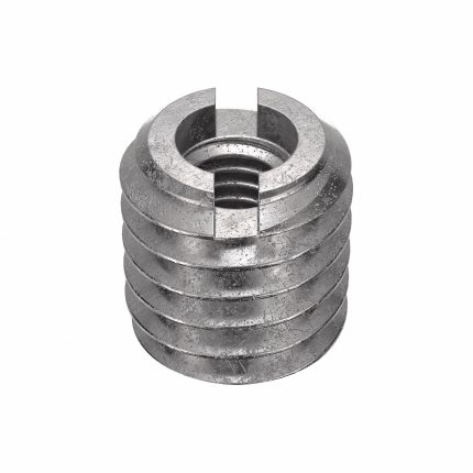 E-Z LOK Self Locking Thread Insert: Heavy Wall, #10-32 Int Thrd Sz, 3/8"-16 Ext Thrd Sz, Plain, 5 PK