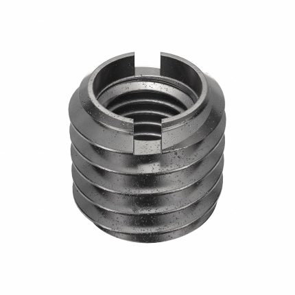 E-Z LOK Self Locking Thread Insert: Thin Wall, 1/4"-28 Int Thrd Sz, 3/8"-16 Ext Thrd Sz, 10 PK