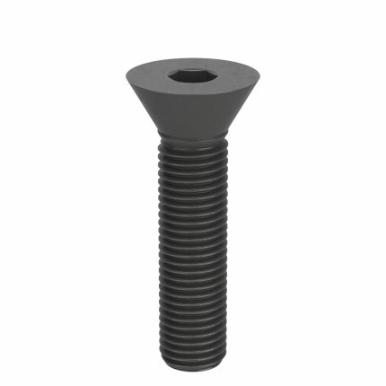 Socket Head Cap Screw: M16-2 Thread Size, 70 mm Lg, Flat, Black Oxide, Steel, Class 10.9, 10 PK