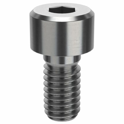Socket Head Cap Screw: M6-1 Thread Size, 12 mm Lg, Low-Profile Std, Plain, Stainless Steel, 50 PK