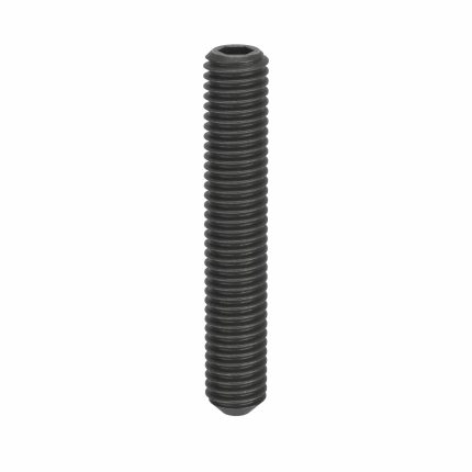 Socket Set Screw: M5x0.8 Thread Size, 30 mm Overall Lg, Cup pt, Steel, Black Oxide, Socket, 25 PK