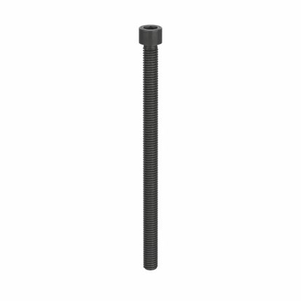 Socket Head Cap Screw: 7/16"-14 Thread Size, 7 in Lg, Std, Black Oxide, Steel, 3/8 in Drive, 5 PK