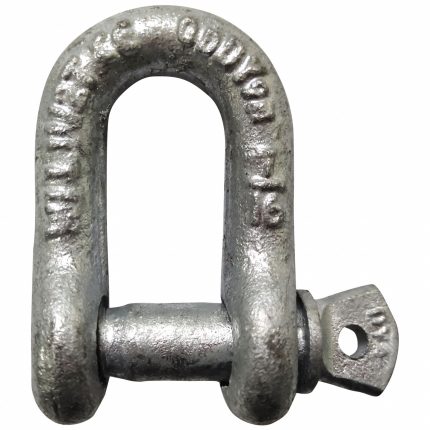 APPROVED VENDOR Anchor Shackle: Chain Shackle, 3,000 lb Working Load Limit, 3/4 in Wd Between Eyes