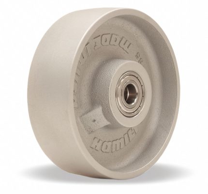 APPROVED VENDOR Caster Wheel: 6 in Wheel Dia., 2 in Wheel Wd, Iron, 1,100 lb Load Rating, Std