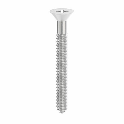 DEWALT Concrete Anchor Screw: 1 3/4 in Overall Lg, 3/16 in Dia, Steel, Phillips, Flat, Steel, 100 PK