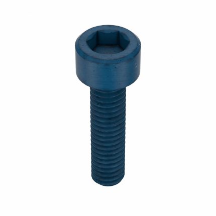 Socket Head Cap Screw: M4-0.7 Thread Size, 16 mm Lg, Std, Blue Phosphate, Steel, 4 mm Head Ht, 50 PK