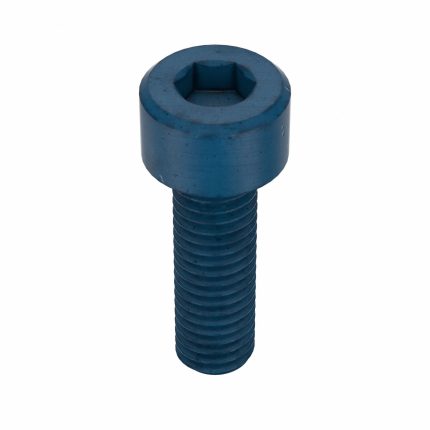Socket Head Cap Screw: M5-0.8 Thread Size, 16 mm Lg, Std, Blue Phosphate, Steel, 5 mm Head Ht, 50 PK