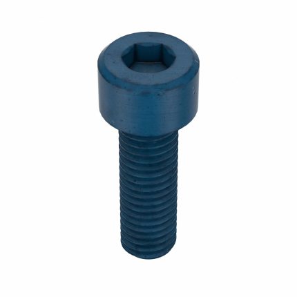 Socket Head Cap Screw: M8-1.25 Thread Size, 25 mm Lg, Std, Blue Phosphate, Steel, 6 mm Drive, 50 PK