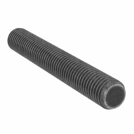 Fully Threaded Stud: 1 1/8"-8 Thread Size, Steel, B16, Black Oxide, 5 1/2 in Overall Lg, 25 PK
