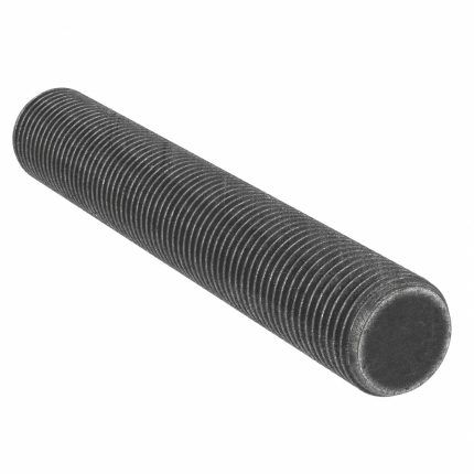 Fully Threaded Stud: 1 1/4"-8 Thread Size, Steel, Grade B7, Black Oxide, 7 in Overall Lg, 10 PK