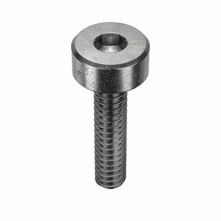 Socket Head Cap Screw: #4-40 Thread Size, 1/2 in Lg, Std, Plain, Steel, 0.112 in Head Ht, 5 PK