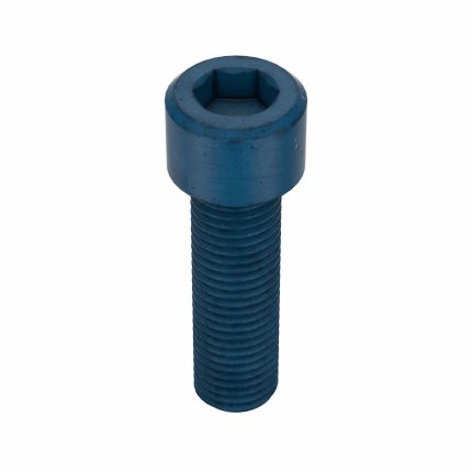 Socket Head Cap Screw: M24-3 Thread Size, 80 mm Lg, Std, Blue Phosphate, Steel, 24 mm Head Ht, 5 PK