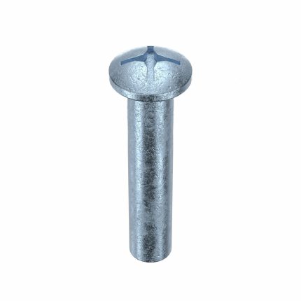 Barrel Bolt: #10-24 Thread Size, 1 1/4 in Brl Lg, 1/4 in Brl Dia, Steel, Zinc Plated, 50 PK