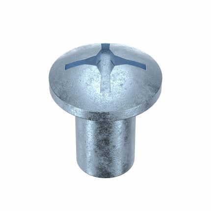Barrel Bolt: 1/4"-20 Thread Size, 1/2 in Brl Lg, 5/16 in Brl Dia, Steel, Zinc Plated, 25 PK