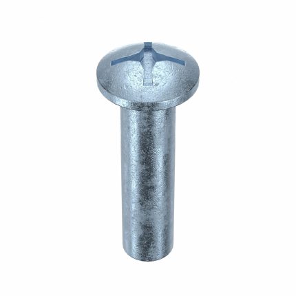 Barrel Bolt: 1/4"-20 Thread Size, 1 1/4 in Brl Lg, 5/16 in Brl Dia, Steel, Zinc Plated, 25 PK