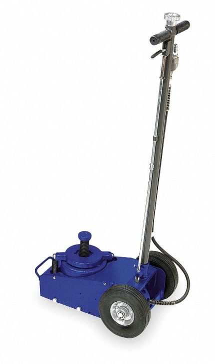 WESTWARD Truck Axle Jacks: Steel, Pneumatic, Air, 35 ton Load Capacity, 8 1/8 in Min Lift, ASME PASE
