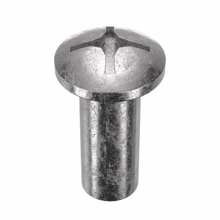 Barrel Bolt: #10-24 Thread Size, 5/8 in Brl Lg, 1/4 in Brl Dia, 18-8 Stainless Steel, Plain, 5 PK