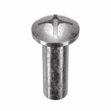 Barrel Bolt: #10-24 Thread Size, 3/4 in Brl Lg, 1/4 in Brl Dia, 18-8 Stainless Steel, Plain, 5 PK