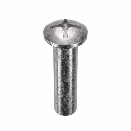 Barrel Bolt: #10-24 Thread Size, 1 in Brl Lg, 1/4 in Brl Dia, 18-8 Stainless Steel, Plain, 5 PK