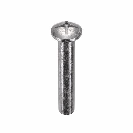 Barrel Bolt: #10-24 Thread Size, 1 1/2 in Brl Lg, 1/4 in Brl Dia, 18-8 Stainless Steel, Plain, 5 PK