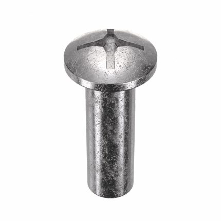 Barrel Bolt: 1/4"-20 Thread Size, 1 in Brl Lg, 5/16 in Brl Dia, 18-8 Stainless Steel, Plain, 5 PK