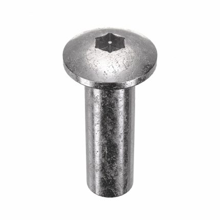 Barrel Bolt: 1/4"-20 Thread Size, 1 in Brl Lg, 5/16 in Brl Dia, 18-8 Stainless Steel, Plain, Plain