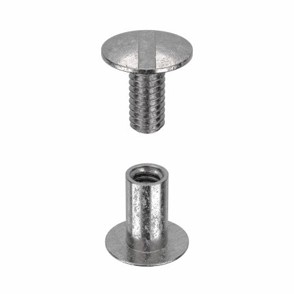 Binding Post: #8-32 Thread Size, 13/64 in Brl Dia, 3/8 in Brl Lg, 18-8 Stainless Steel, Plain, 25 PK