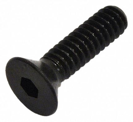 Socket Flat Head Screw: #5-40 Thread Size, 3/4 in Lg, Flat, Black Oxide, Alloy Steel, 100 PK