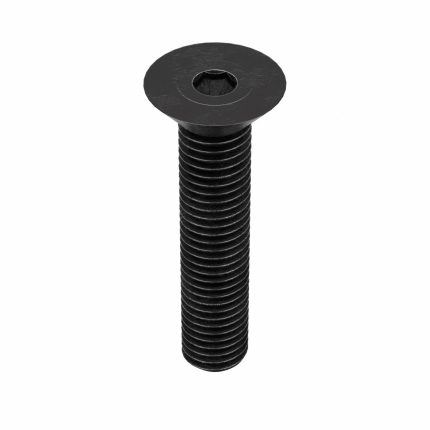 Socket Flat Head Screw: 5/8"-11 Thread Size, 2 1/2 in Lg, Flat, Black Oxide, Alloy Steel, 25 PK