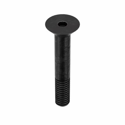 Socket Flat Head Screw: 5/16"-18 Thread Size, 1 3/4 in Lg, Flat, Black Oxide, Alloy Steel, 100 PK